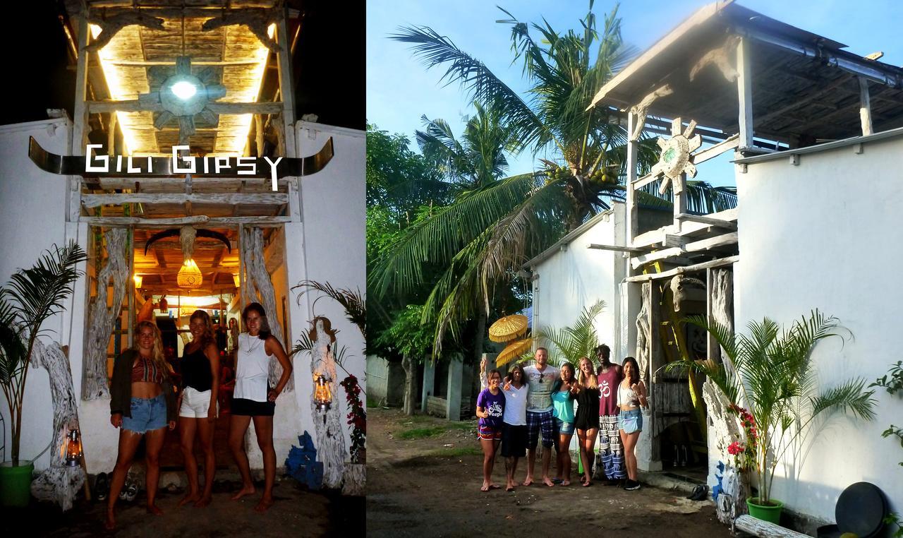 Gipsy Backpackers Vandrehjem Gili Trawangan Eksteriør billede